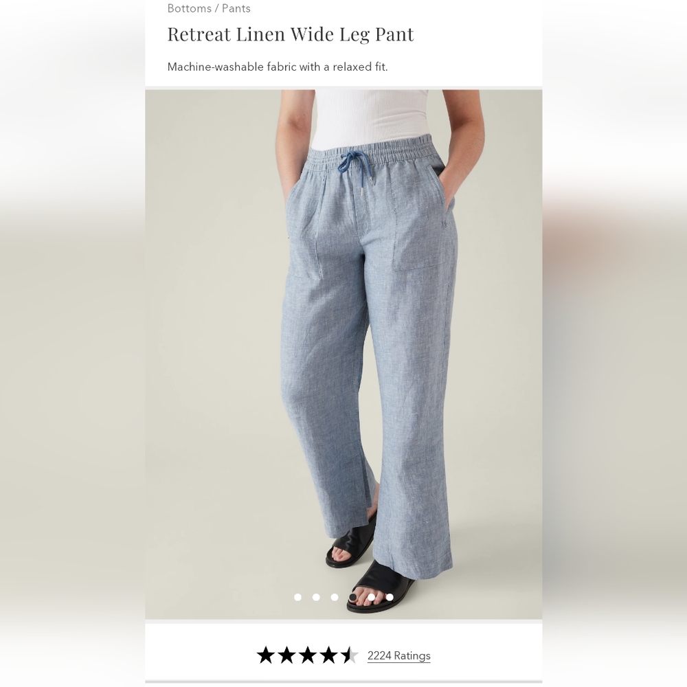Athleta linen pants